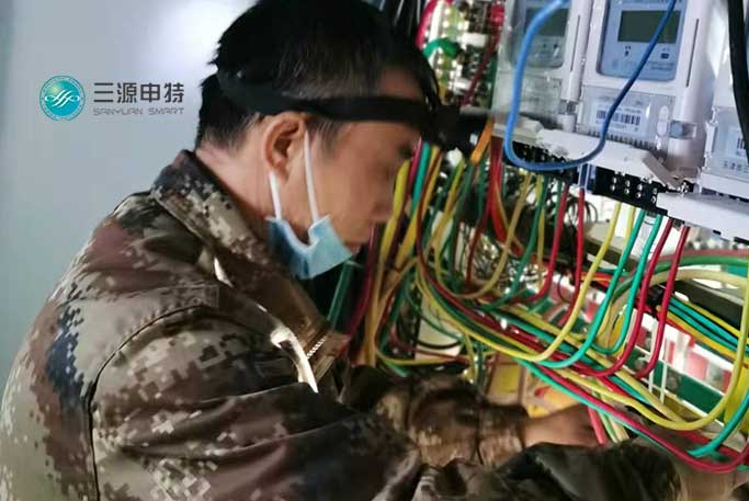 智能熱水表抄表管理解決方案_預(yù)付費電表_智能電表_天津三源申特電表